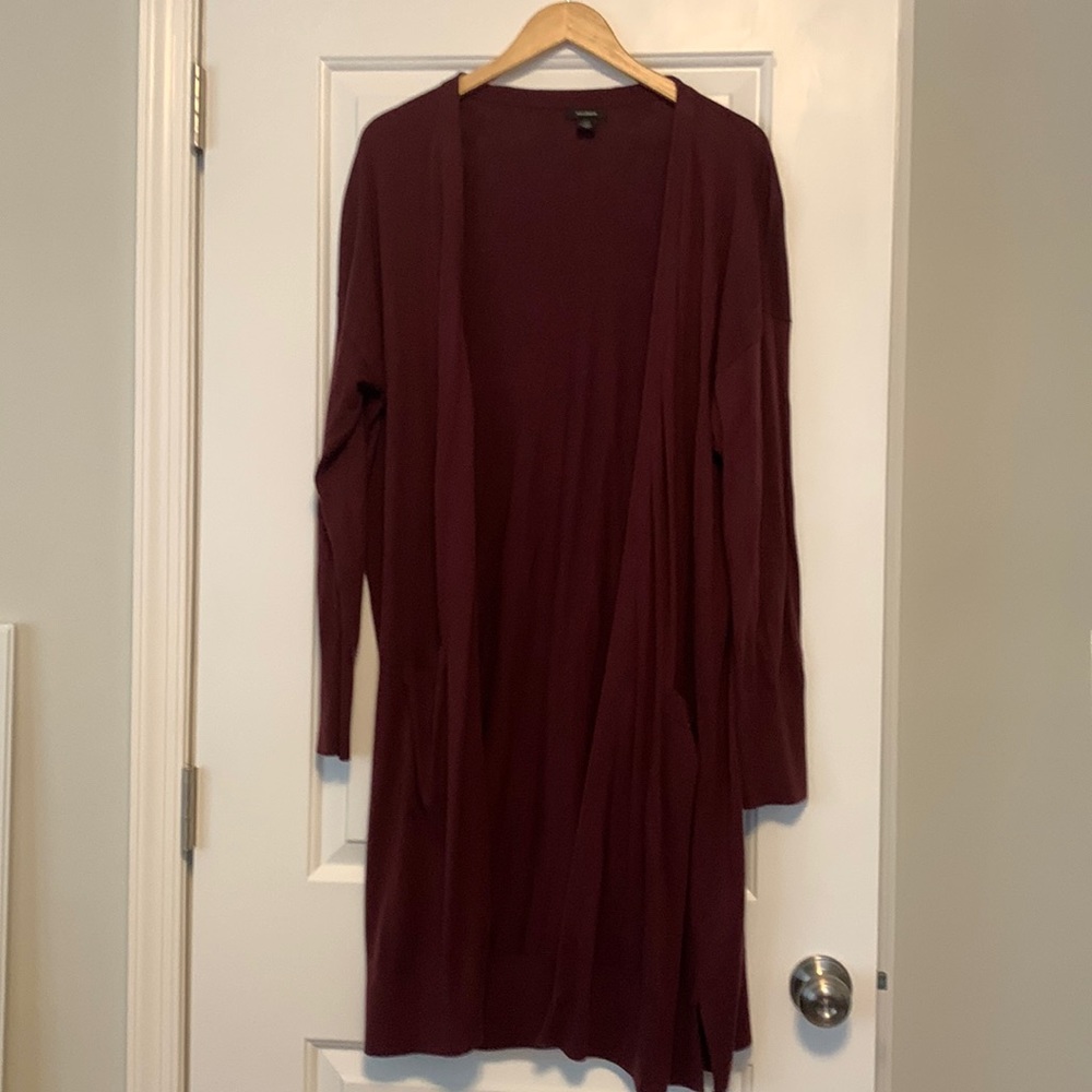Nordstrom / Halogen long purple cardigan XXL